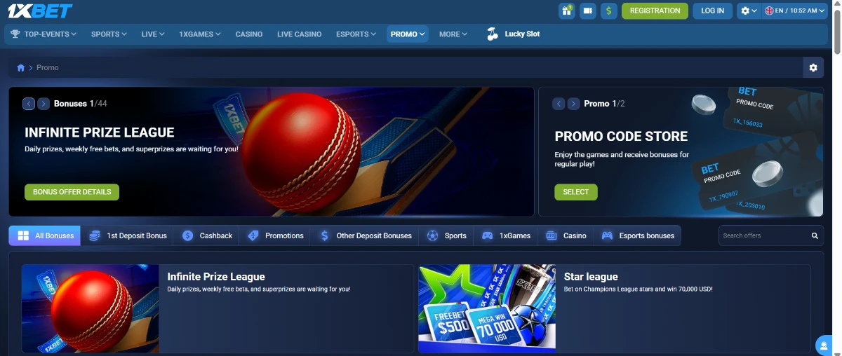 1xBet promo code Canada