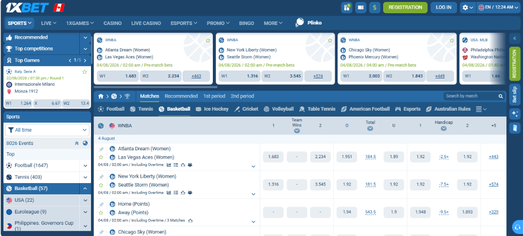 Basketball online betting - NBA, EuroLeague