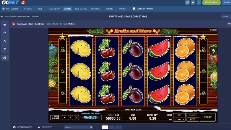 Fruits and Stars Christmas slot